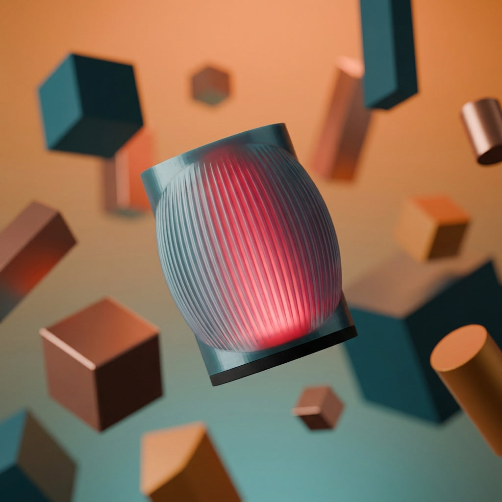 Modern Two Tone Lamp with coloured inner diffuser