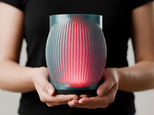 Modern Two Tone Lamp with coloured inner diffuser