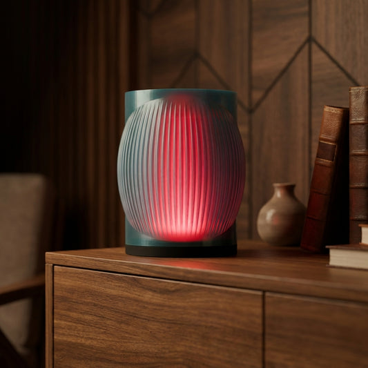 Modern Two Tone Lamp with coloured inner diffuser