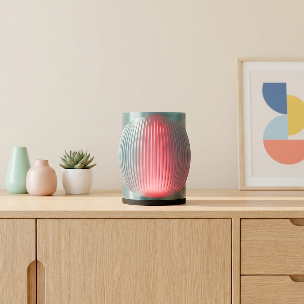 Modern Two Tone Lamp with coloured inner diffuser