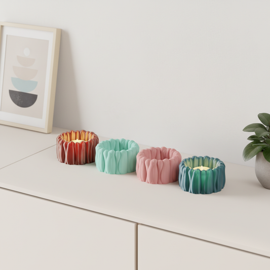 Beautiful Organic LED Candle Tealight Holders