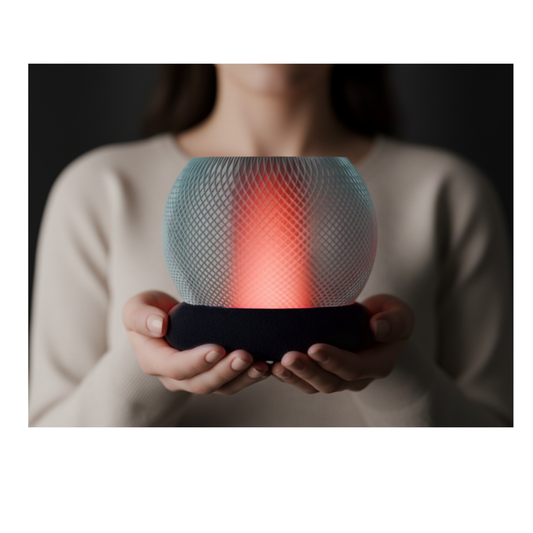 Textured Glow Orb Table Lamp